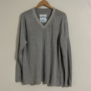 Escapes Paris gray linen sweater 2xl